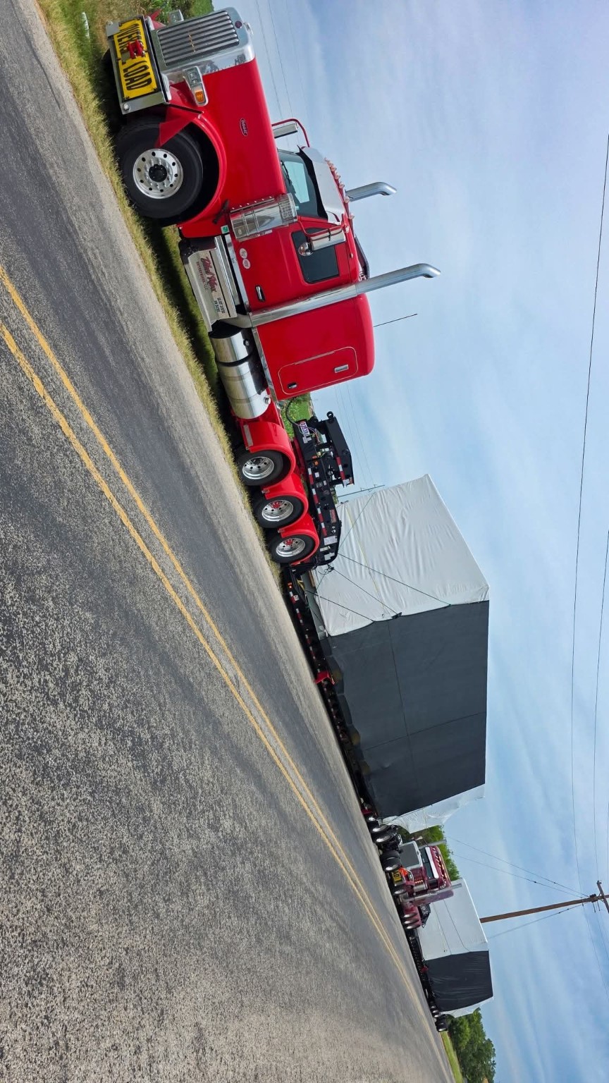 Black Maxx heavy haul truck and trailer
